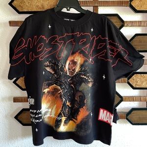 Civil regime x ghost rider oversized shirt